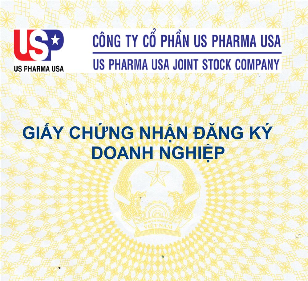 Giấy Chứng Nhận Đăng Ký Doanh Nghiệp Văn Phòng Đại Diện, Công Ty CP US PHARMA USA và Giấy Xác Nhận Thay Đổi Nội Dung Đăng Ký Doanh Nghiệp